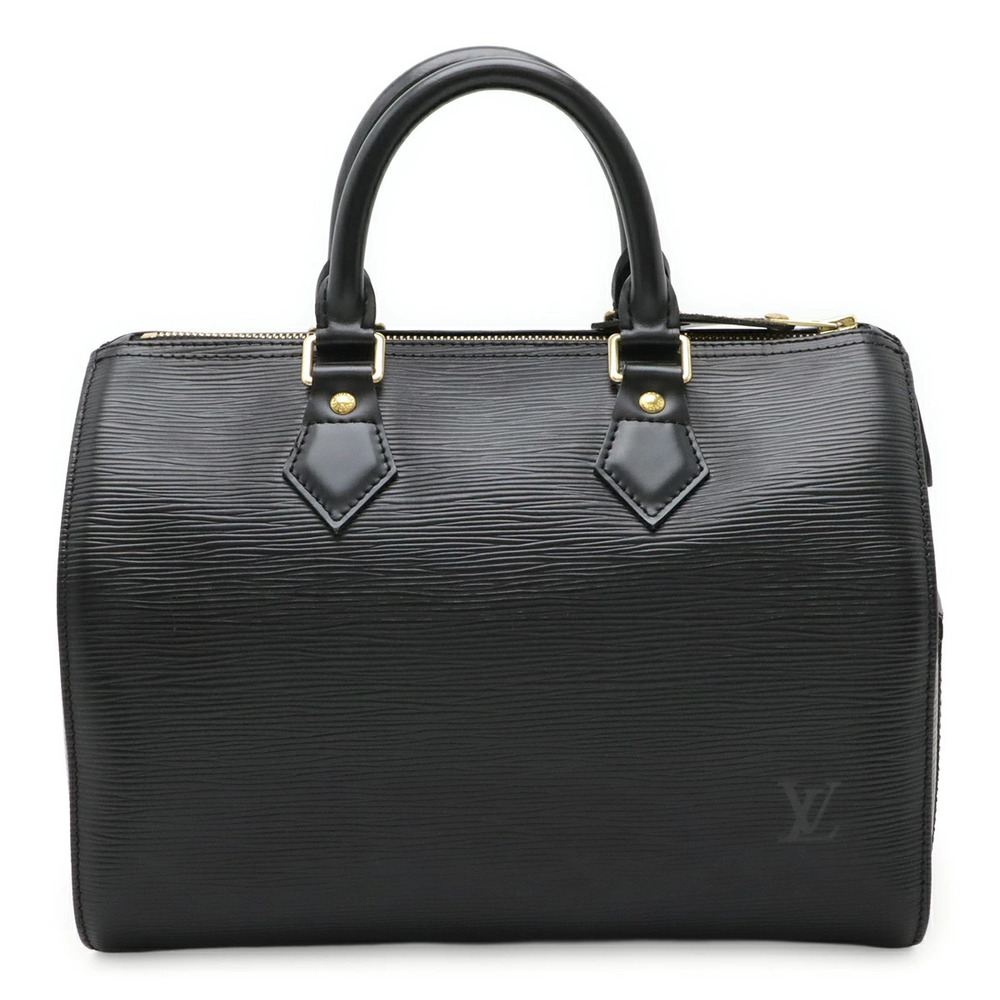 LOUIS VUITTON Epi Speedy Handbag Boston Bag Noir Black